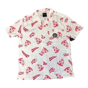 2022 Disney Parks Junk Food D23 Toy Story Pizza Planet Button Down Shirt S